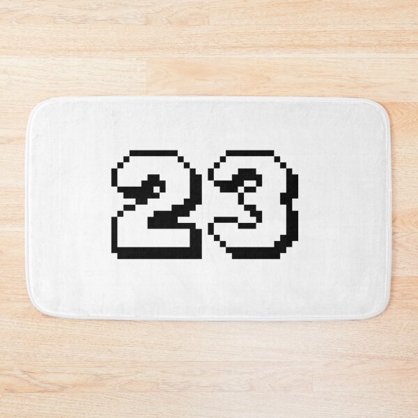 Item preview, 23, twenty-three, white, retro video game, 1 up! designed and sold by Numbers-Art.