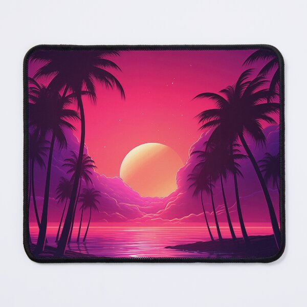 Item preview, Surreal Synthwave Oasis: Tropic Horizons designed and sold by Mullet Monkey.