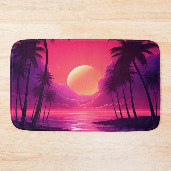 Item preview, Surreal Synthwave Oasis: Tropic Horizons designed and sold by Mullet Monkey.