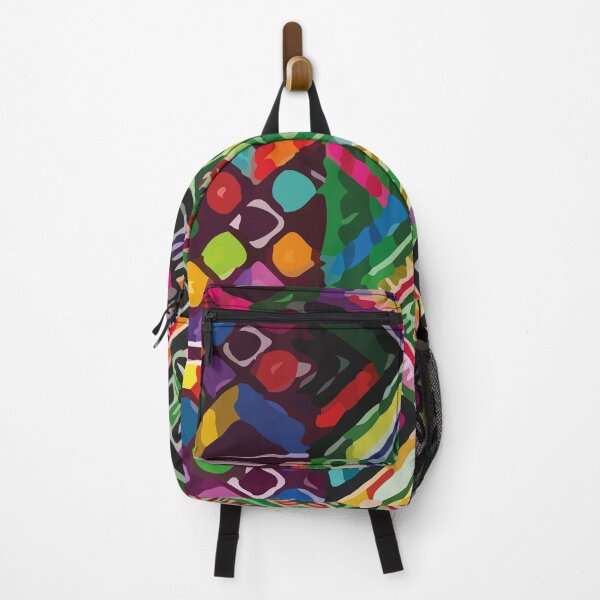 Item preview, Vibrant colorful native pattern bold folk art textile dopamine dressing maximalist design designed and sold by T-Mex.