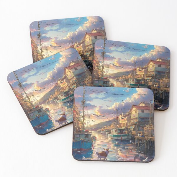 Item preview, Corgi at the harbor designed and sold by CorgiCuddle.