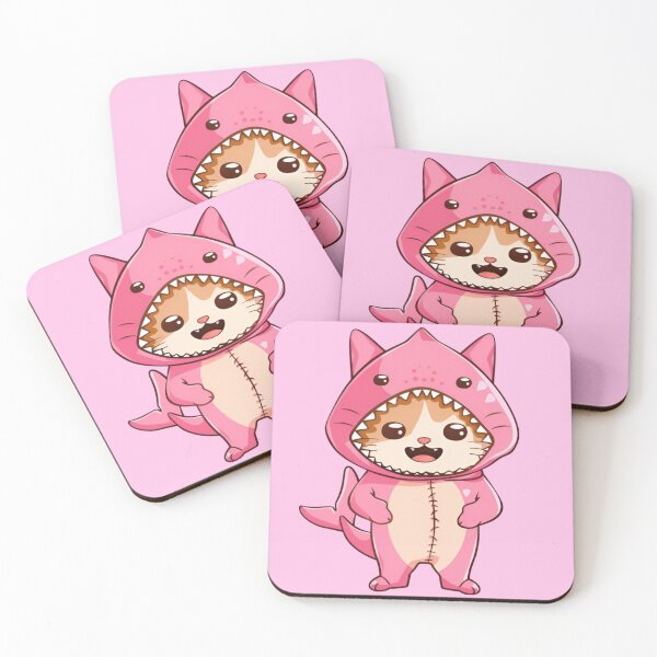 Item preview, Cute Pink Shark Cat designed and sold by Pati-Design.