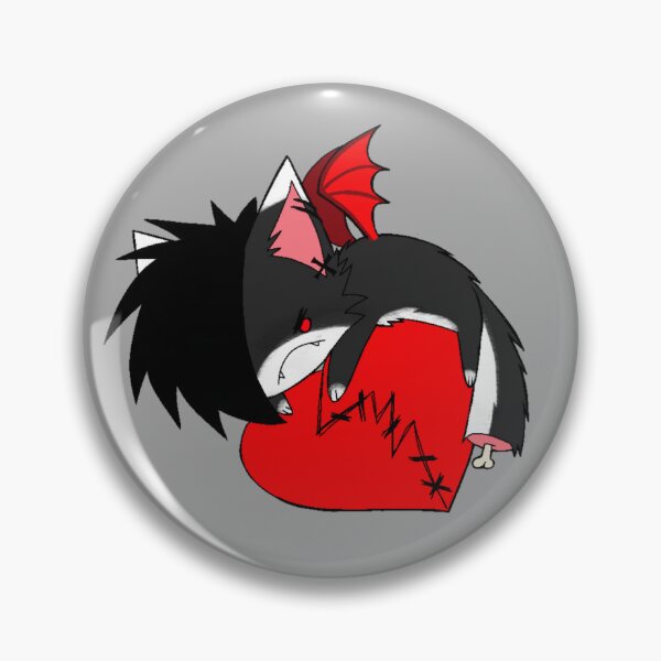 Item preview, Emo Kitty Heart designed and sold by rynraccoon.
