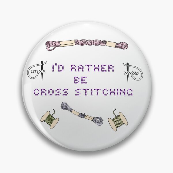 Item preview, I'd Rather Be Cross Stitching  designed and sold by BarrowmanAngel.