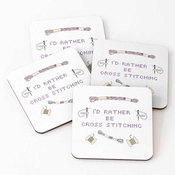 Item preview, I'd Rather Be Cross Stitching  designed and sold by BarrowmanAngel.