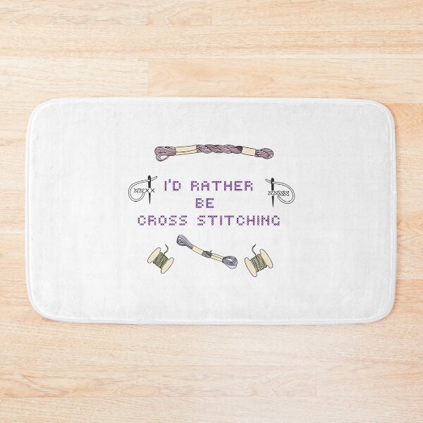 Item preview, I'd Rather Be Cross Stitching  designed and sold by BarrowmanAngel.