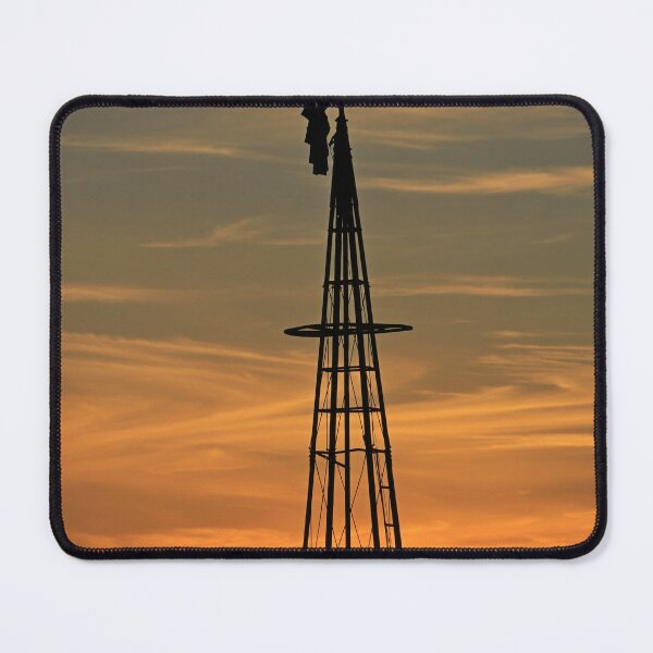 Item preview, Kansas Golden Sunset con una silueta de molino de viento designed and sold by ROBERTDBROZEK.