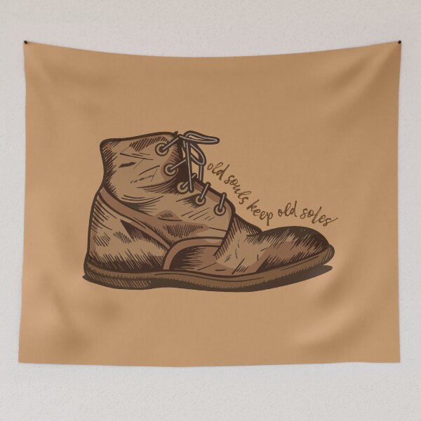 Item preview, Old Souls Keep Old Brown Soles designed and sold by Mark  Pennie.