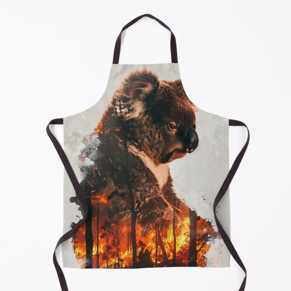 Item preview, Climate warning: Koala and burning forest designed and sold by Brendon987.