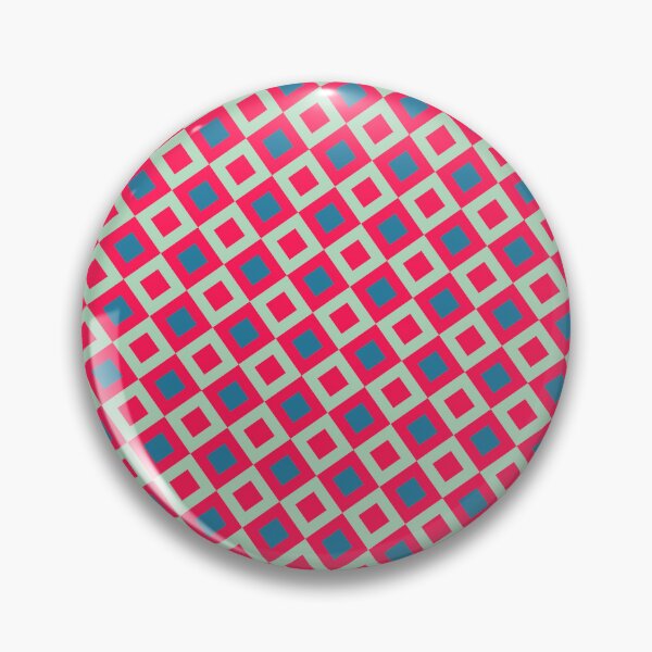 Item preview, Pink Green & Blue Repeat Squares Diamonds NeverEnding Textile designed and sold by Alchemy-A-La-G.