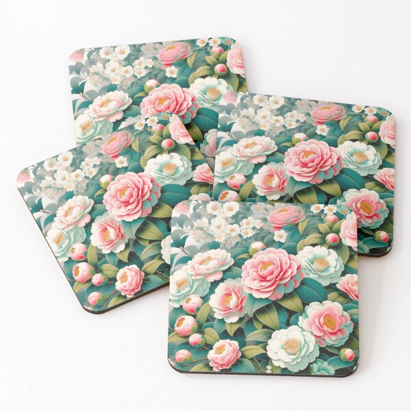 Item preview, Blossoming Elegance Camellia Harmony  designed and sold by ArtComixHaven.