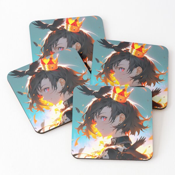 Item preview, Fiery Crown Queen Anime Girl designed and sold by bubblegoth.