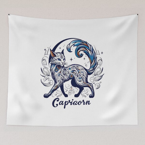 Item preview, zodiac cat capricorn designed and sold by 4uoffers.