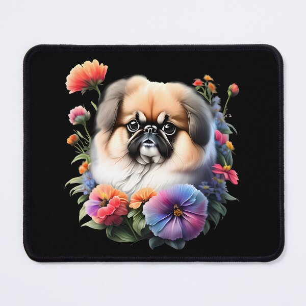 Item preview, Adorable Floral Pekingese Dog designed and sold by Unitepeople.