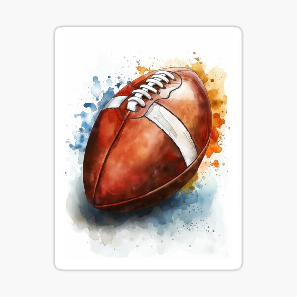Expressive Football Art - Creative Soccer Designs Sticker