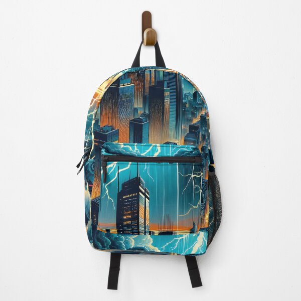 Item preview, Neon Storm Fusion of Future and Tradition designed and sold by ArtComixHaven.