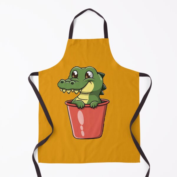 Item preview, cute crocodile in red cup designed and sold by bukajart.