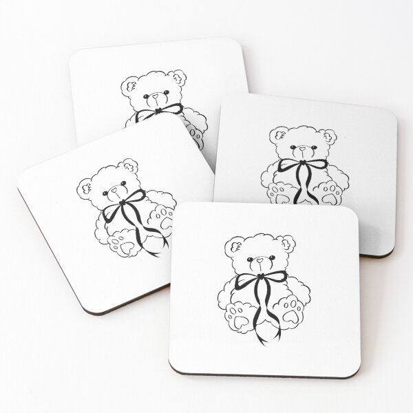 Item preview, teddy bear with coquette bow items in brown designed and sold by AlexsArtSpace.