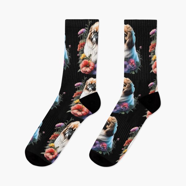Item preview, Adorable Floral Pekingese Dog designed and sold by Unitepeople.