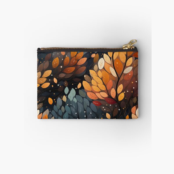 Item preview, Frosted Autumn Leaves Textile designed and sold by Tabble-Dabble.