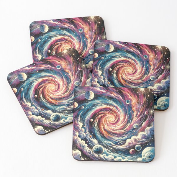 Item preview, Galactic Vortex: A Swirling Embrace of Celestial Wonders designed and sold by ArtComixHaven.