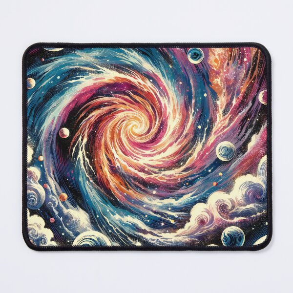 Item preview, Galactic Vortex: A Swirling Embrace of Celestial Wonders designed and sold by ArtComixHaven.
