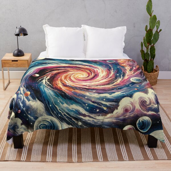 Item preview, Galactic Vortex: A Swirling Embrace of Celestial Wonders designed and sold by ArtComixHaven.