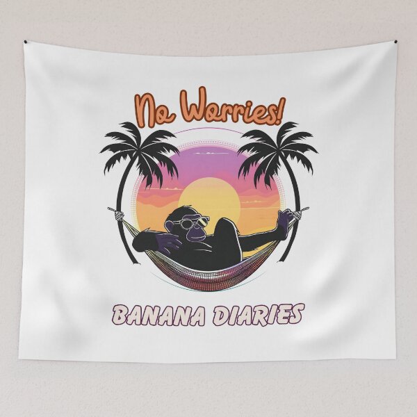Item preview, Tropical Tranquility: No Worries in the Banana Diaries designed and sold by Moisky Patterns.