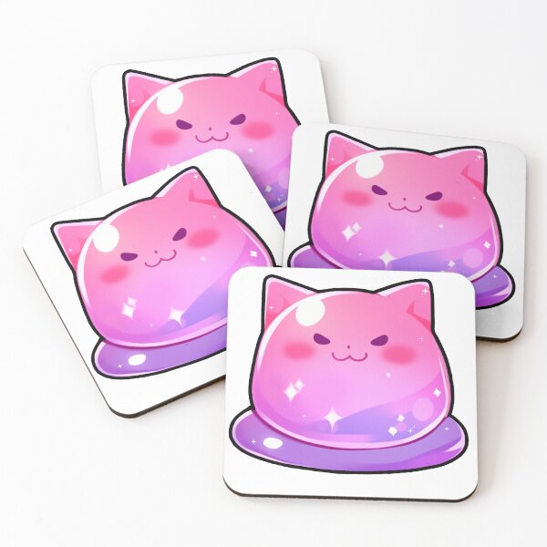 Item preview, Cute Evil Cat Jello Japanese Jelly Kitty Dessert Sticker designed and sold by SektrahDesigns.