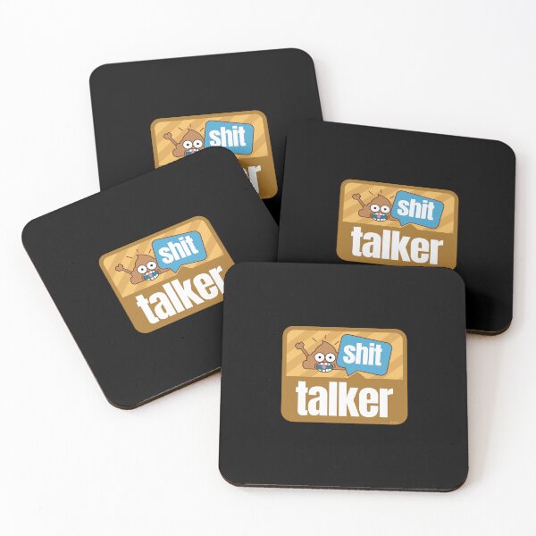 Item preview, Shit talker poop emoji face big mouth funny smarty pants designed and sold by doseofwin.
