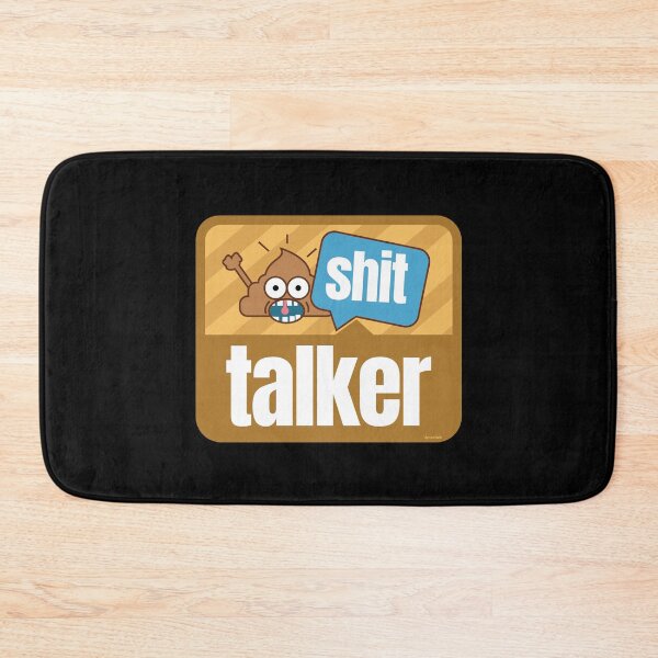 Item preview, Shit talker poop emoji face big mouth funny smarty pants designed and sold by doseofwin.