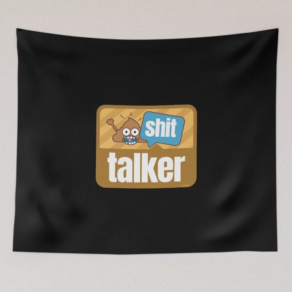 Item preview, Shit talker poop emoji face big mouth funny smarty pants designed and sold by doseofwin.