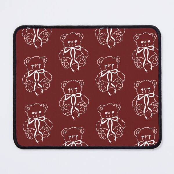 Item preview, teddy bear with coquette bow items in red designed and sold by AlexsArtSpace.