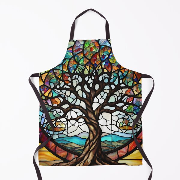 Item preview, Chromatic Canopy: The Stained Glass Arboreal Haven designed and sold by ReachingMyDreams.