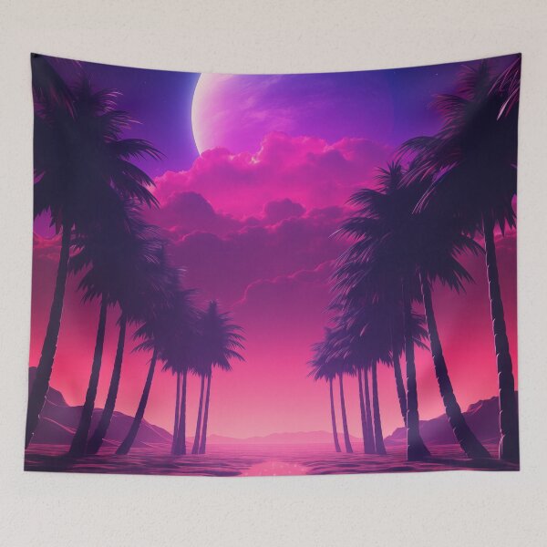 Item preview, Ethereal Tropic Utopia: Neon Dreamscape designed and sold by Mullet Monkey.