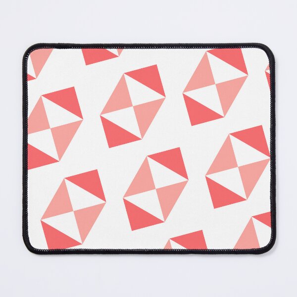 Item preview, Red White & Pink Grouped Triangles Sequence NeverEnding Textile designed and sold by Alchemy-A-La-G.