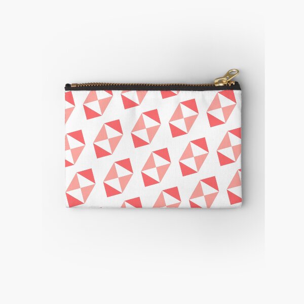 Item preview, Red White & Pink Grouped Triangles Sequence NeverEnding Textile designed and sold by Alchemy-A-La-G.