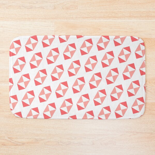 Item preview, Red White & Pink Grouped Triangles Sequence NeverEnding Textile designed and sold by Alchemy-A-La-G.