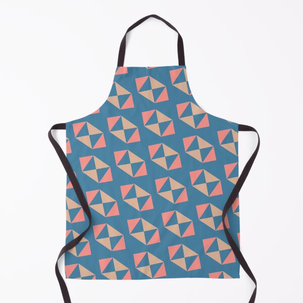 Item preview, Pink Peach & Blue Grouped Triangles Sequence NeverEnding Textile designed and sold by Alchemy-A-La-G.