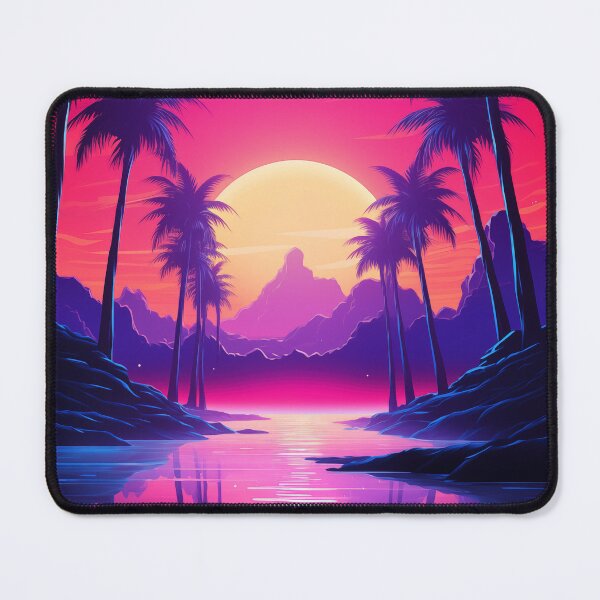 Item preview, Neon Beachfront Symphony: Synthwave Oasis designed and sold by Mullet Monkey.