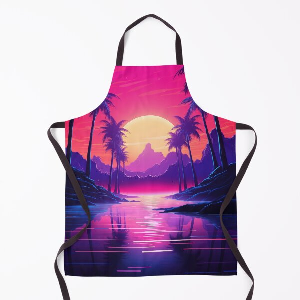 Item preview, Neon Beachfront Symphony: Synthwave Oasis designed and sold by Mullet Monkey.