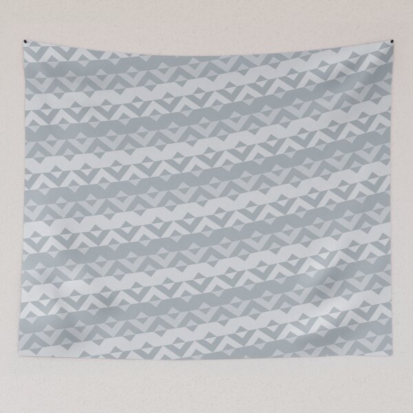 Item preview, White & Grey Shade Grouped Triangles Sequence NeverEnding Textile designed and sold by Alchemy-A-La-G.
