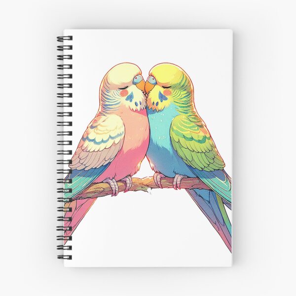 Item preview, Parakeet couple designed and sold by seahorse crossing.
