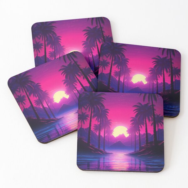 Item preview, Tropical Neon Dreams: Synthwave Serenade designed and sold by Mullet Monkey.