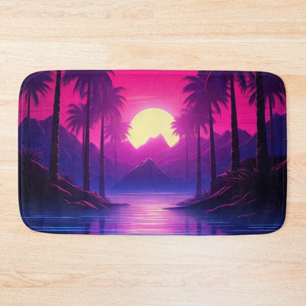 Item preview, Tropical Neon Dreams: Synthwave Serenade designed and sold by Mullet Monkey.