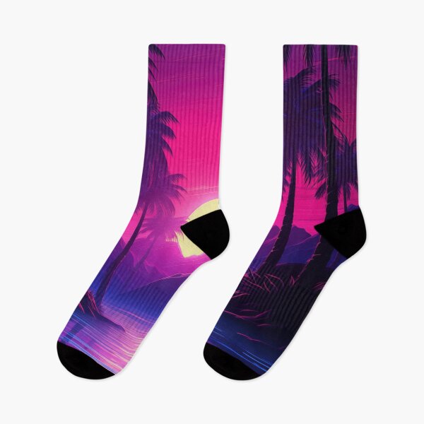 Item preview, Tropical Neon Dreams: Synthwave Serenade designed and sold by Mullet Monkey.