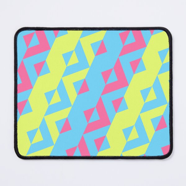 Item preview, Blue Green & Pink Grouped Triangles Sequence NeverEnding Textile designed and sold by Alchemy-A-La-G.