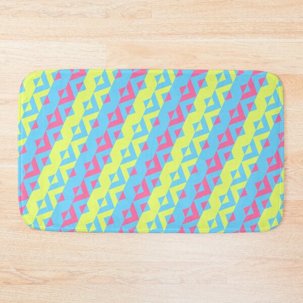 Item preview, Blue Green & Pink Grouped Triangles Sequence NeverEnding Textile designed and sold by Alchemy-A-La-G.
