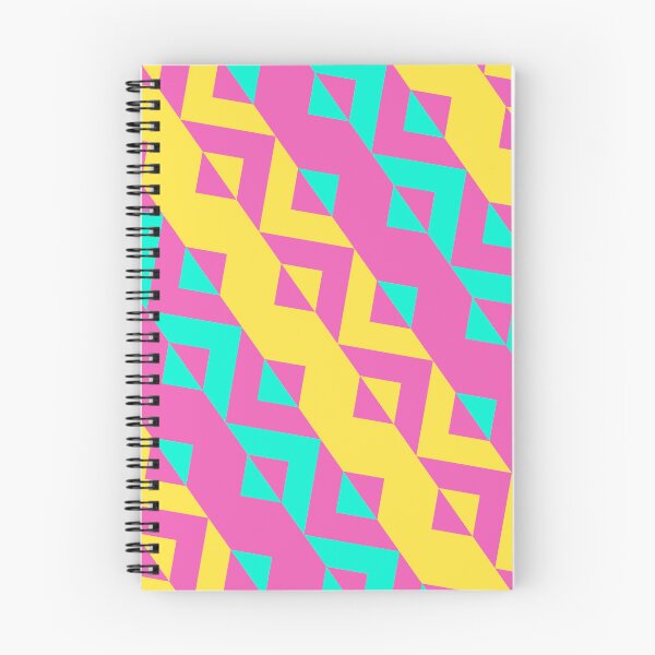 Item preview, Hot-Pink Orange & Teal Grouped Triangles Sequence NeverEnding Textile designed and sold by Alchemy-A-La-G.