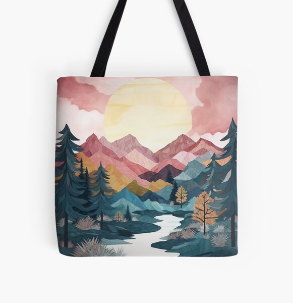 Item preview, Geometric Sunset Over Mountains  designed and sold by NDaZone.